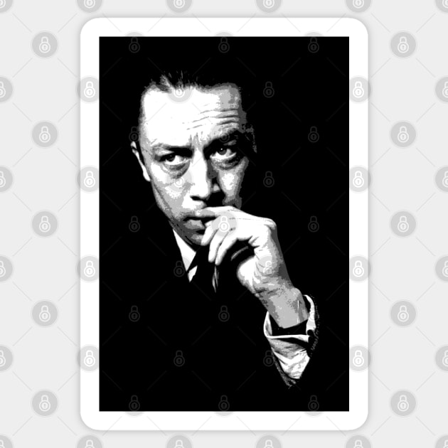 Albert Camus - Simple Design Sticker by TheMarineBiologist